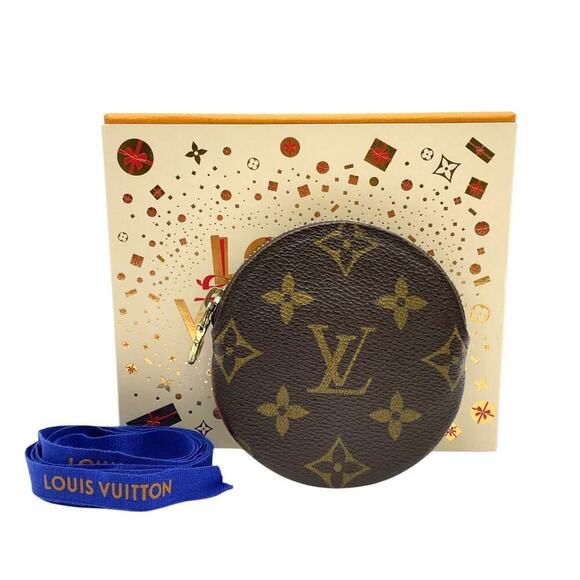 Louis Vuitton Monogram Porto Monnaie Round Coin case W/Box - Picture 1 of 14